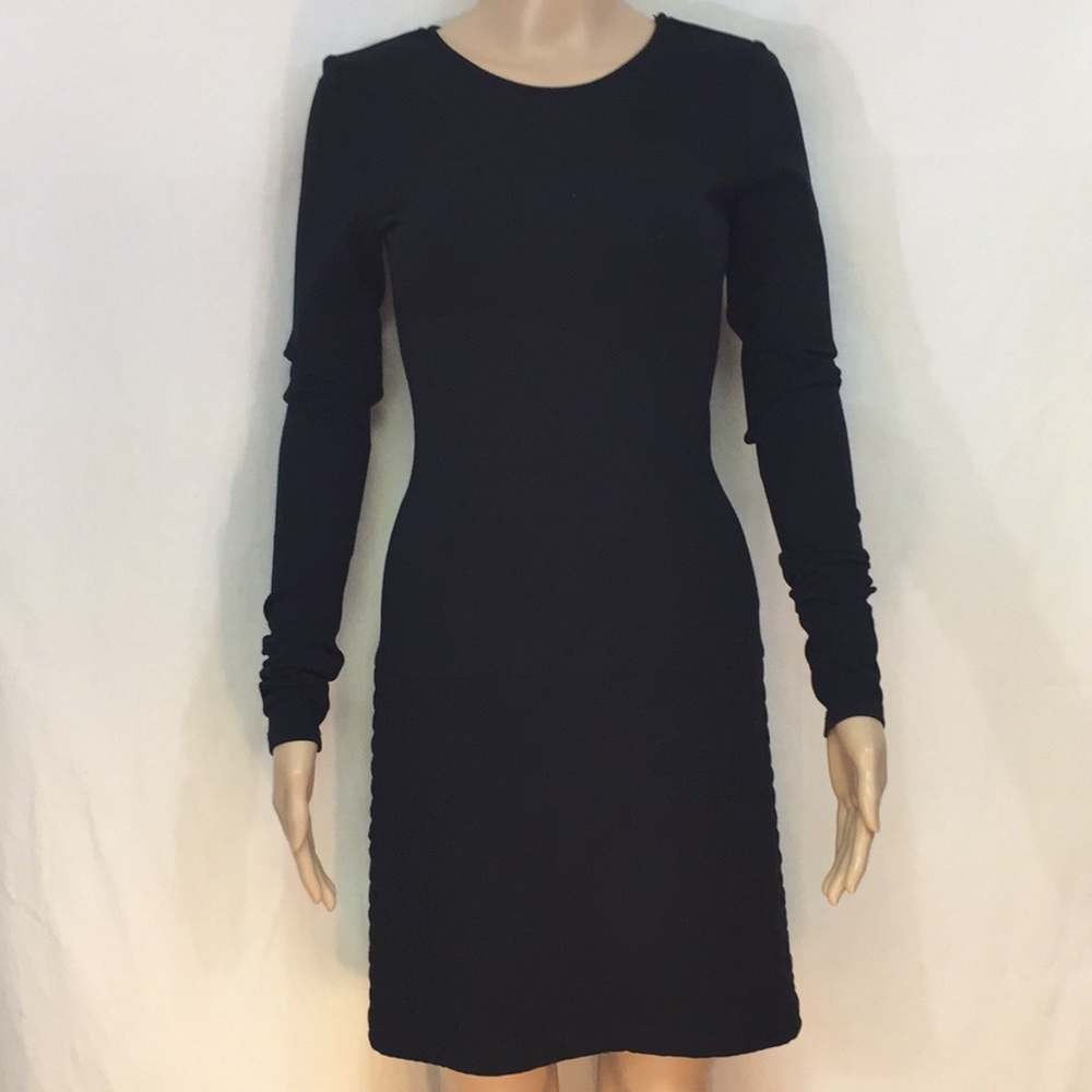Theory knit dress long sleeve black size P or 00-0